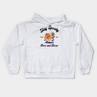 Stay Spooky Boos and Booze Halloween Kids Hoodie